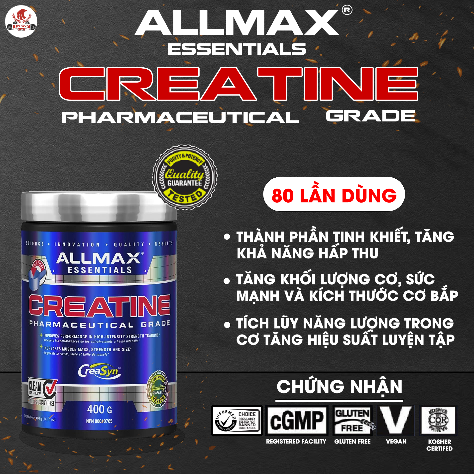 AllMAX Nutrition Creatine Monohydrate