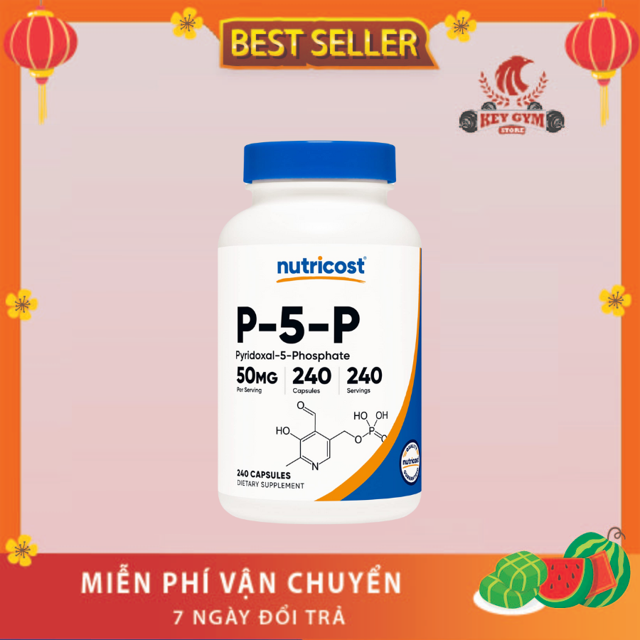 Nutricost P5P Vitamin B6 50mg, 240 Capsules