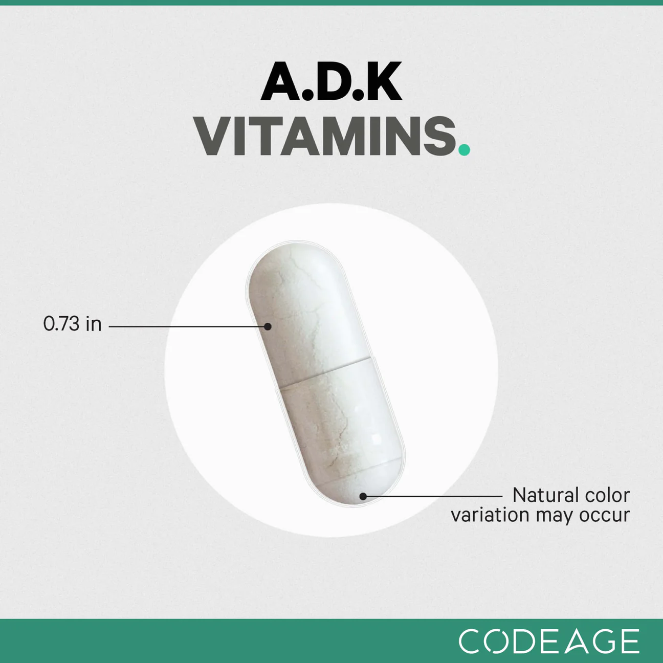 CodeAge ADK Vitamins, 180 Capsules